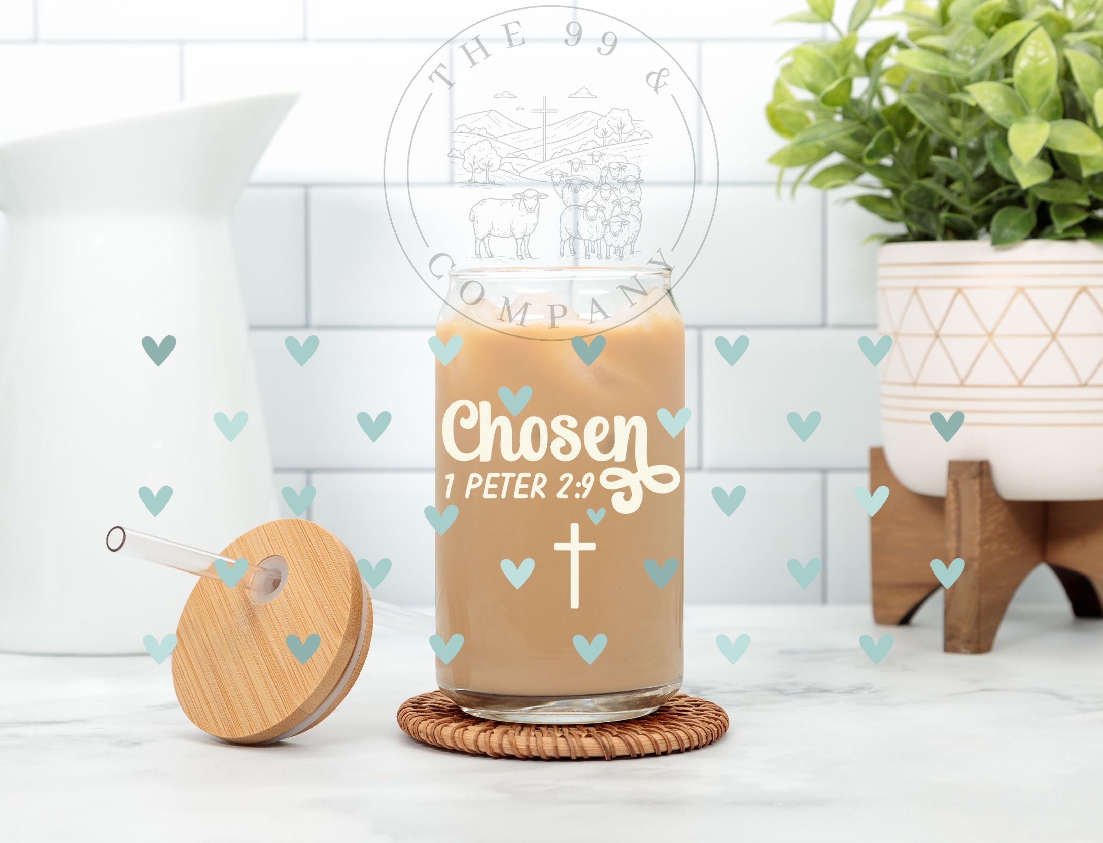 16 oz Libbey Glass Cup – Chosen (1 Peter 2:9)